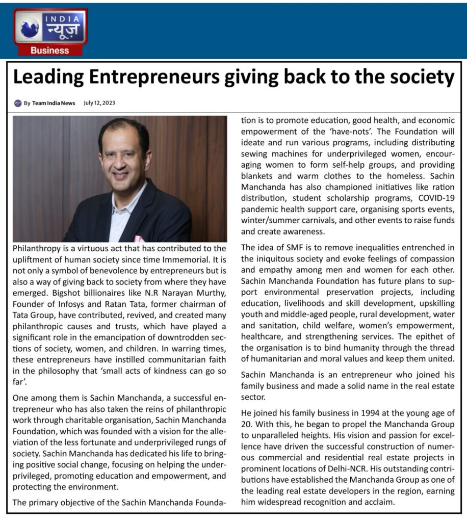 Leading Entrepreneurs giving back to the society